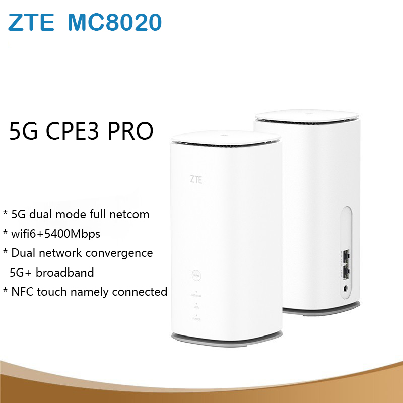 ZTE MC8020 5G  CPE WIFI 6   5400Mbps ִ 128  Sim ī  5G 4G LTE Ʈũ mc8020ִ  